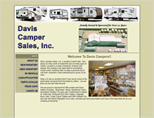 Tablet Screenshot of daviscampersalesinc.com